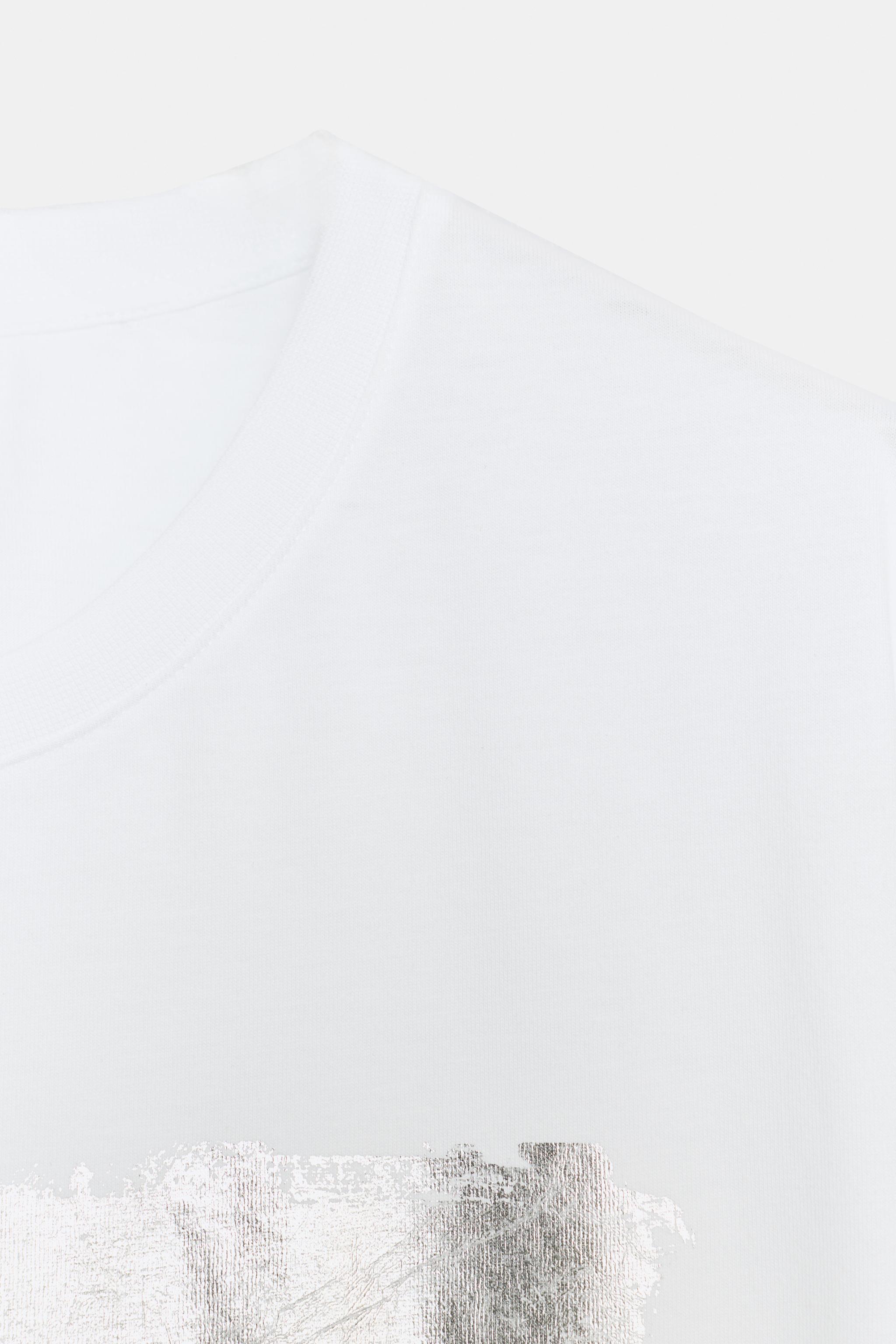 T-SHIRT MÉTALLISÉ MANCHES COURTES